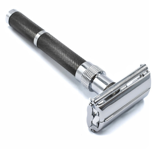 Parker 96R - Long Handle Butterfly Open Double Edge Safety Razor