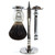 Parker 99R Butterfly Razor & Deluxe Black Badger Shaving Brush Shave Set
