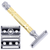 Parker 69CR Convertible Safety Razor with Open & Closed Comb Plates