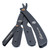 Parker SRXBLK Stainless Steel Clip Type Straight Barber Razor - Black Finish - OPEN