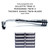 Taconic Shave Heavyweight Chrome Twin Trac 2 Compatible Razor - Blades sold separately