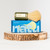 Natu Synthetic Shaving Brush Aluminum Handle green on box