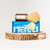 Natu Synthetic Shaving Brush Aluminum Handle copper on box