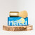 Natu Synthetic Shaving Brush Aluminum Handle gold on box