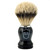 Parker Safety Razor 100% Silvertip Badger Bristle Shaving Brush (Black Handle) & Free Shaving Brush Stand