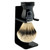 Parker Safety Razor 100% Silvertip Badger Bristle Shaving Brush (Black Handle) & Free Shaving Brush Stand