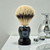 Parker Safety Razor 100% Silvertip Badger Bristle Shaving Brush (Black Handle) on bathroom counter