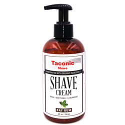 Taconic Pump Shave Cream and Aftershave Splash Review by Sharpologist.com