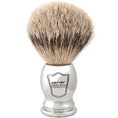 Parker Safety Razor 100% Silvertip Badger Bristle Shaving Brush (Chrome Handle)