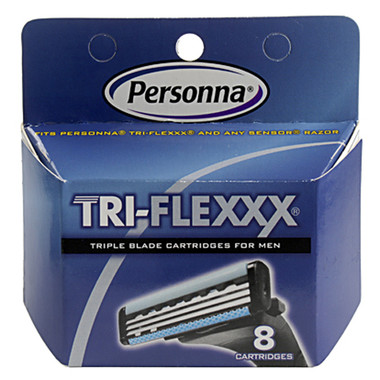 Tri-Flexxx Razor System for Men Cartridge Refill 8 ct Personna