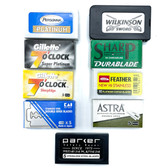 Premium Double Edge Razor Blade Variety Pack - 65 COUNT