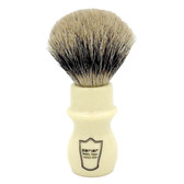 Parker Ivory Handle Deluxe Pure Badger Mug Shaving Brush