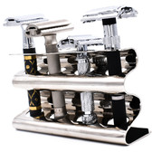 Deluxe Parker Chrome Razor Stand - Holds 4 Double Edge Safety Razors-Razors sold separately