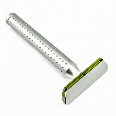Parker AeroShave Aluminum Safety Razor- Long Handle