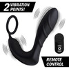 Included remote controls 4 vibration speeds and 7 patterns from up to 30 feet.