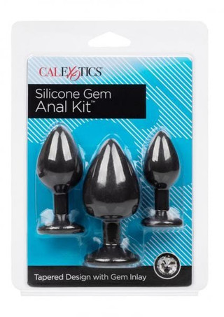 CalExotics Silicone Gem Anal Kit — 3-Size Training Plugs