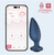 Noah App-Controlled Rotating Butt Plug - Navy Blue