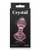 Crystal Flower Glass Anal Plug Pink