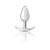 Silver Anchor Buttplug Kit - Clear Iridescent/pink