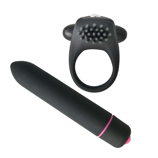 3.5-inch black 10-function bullet vibrator for pinpoint stimulation