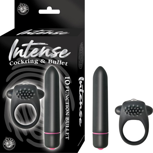 Nasstoys Intense Cockring and Bullet black retail box, item 2856