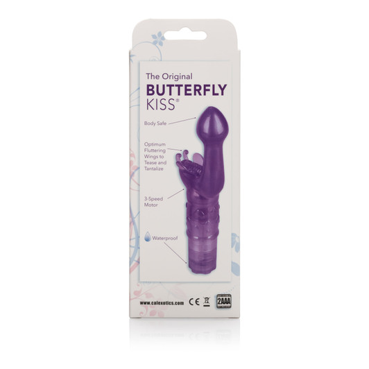 CalExotics Original Butterfly Kiss — Dual Flutter Vibrator | Purple
