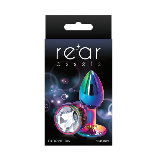 Rear Assets Anal Plug Small Multi/Clear