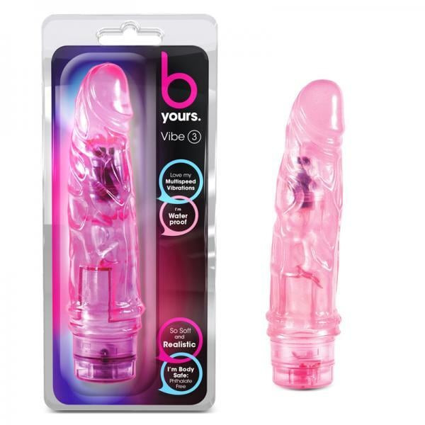 Blush B Yours Cock Vibe 3 — Vibrating Realistic Dildo | Pink