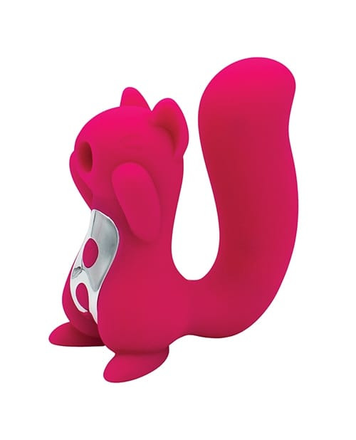 Natalie's Toy Box Screaming Squirrel — Air-Pulse and Vibrator | Hot Pink