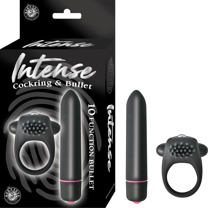 Nasstoys Intense Cockring and Bullet black retail box, item 2856