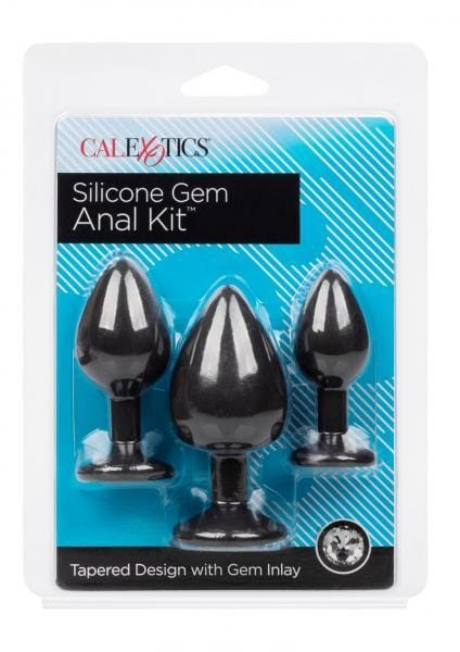 CalExotics Silicone Gem Anal Kit — 3-Size Training Plugs