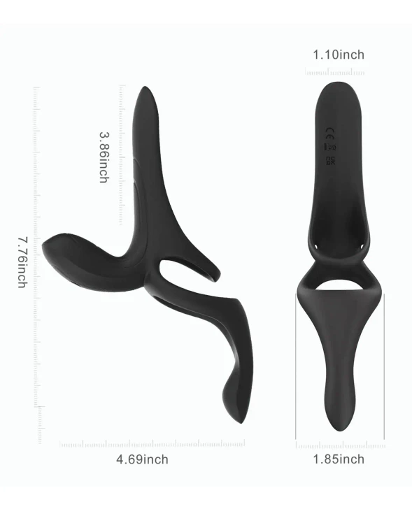 Honey Play Box Pleasure Pivot — App-Controlled Couples Vibrator | Black