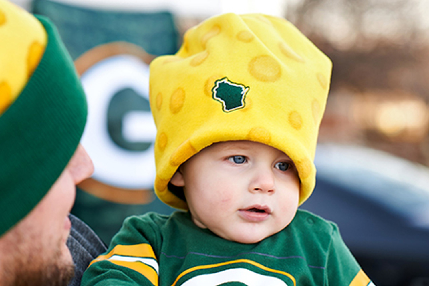 green bay packers hat cheese