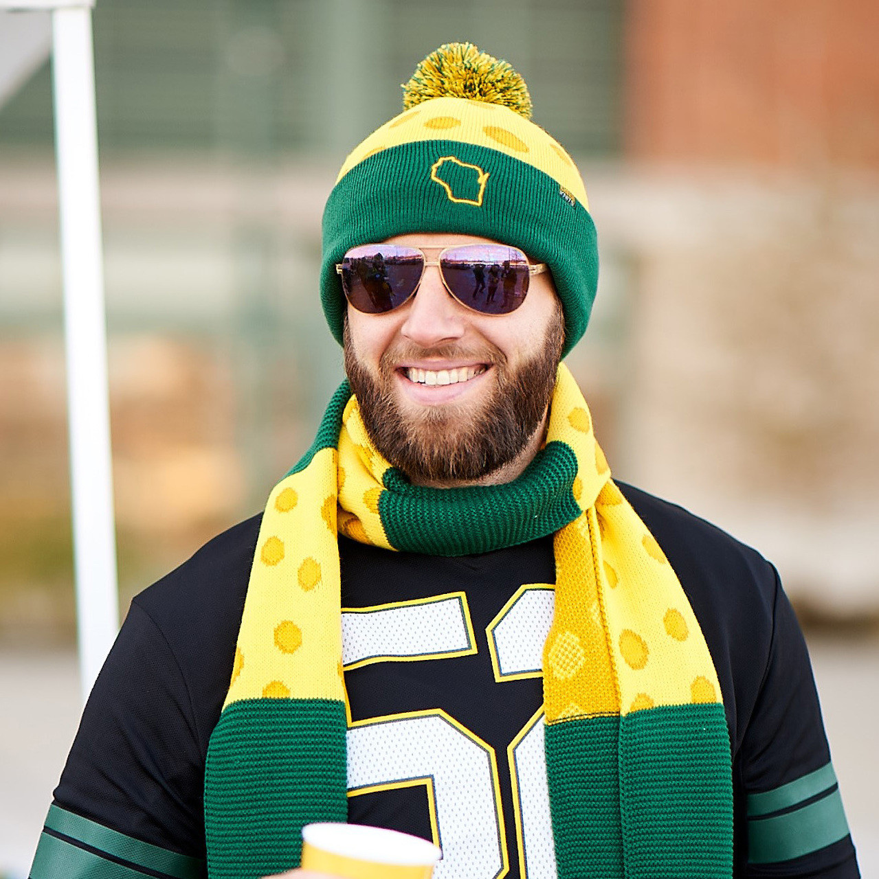 Buy the perfect knit scarf to compliment your favorite Packer gear