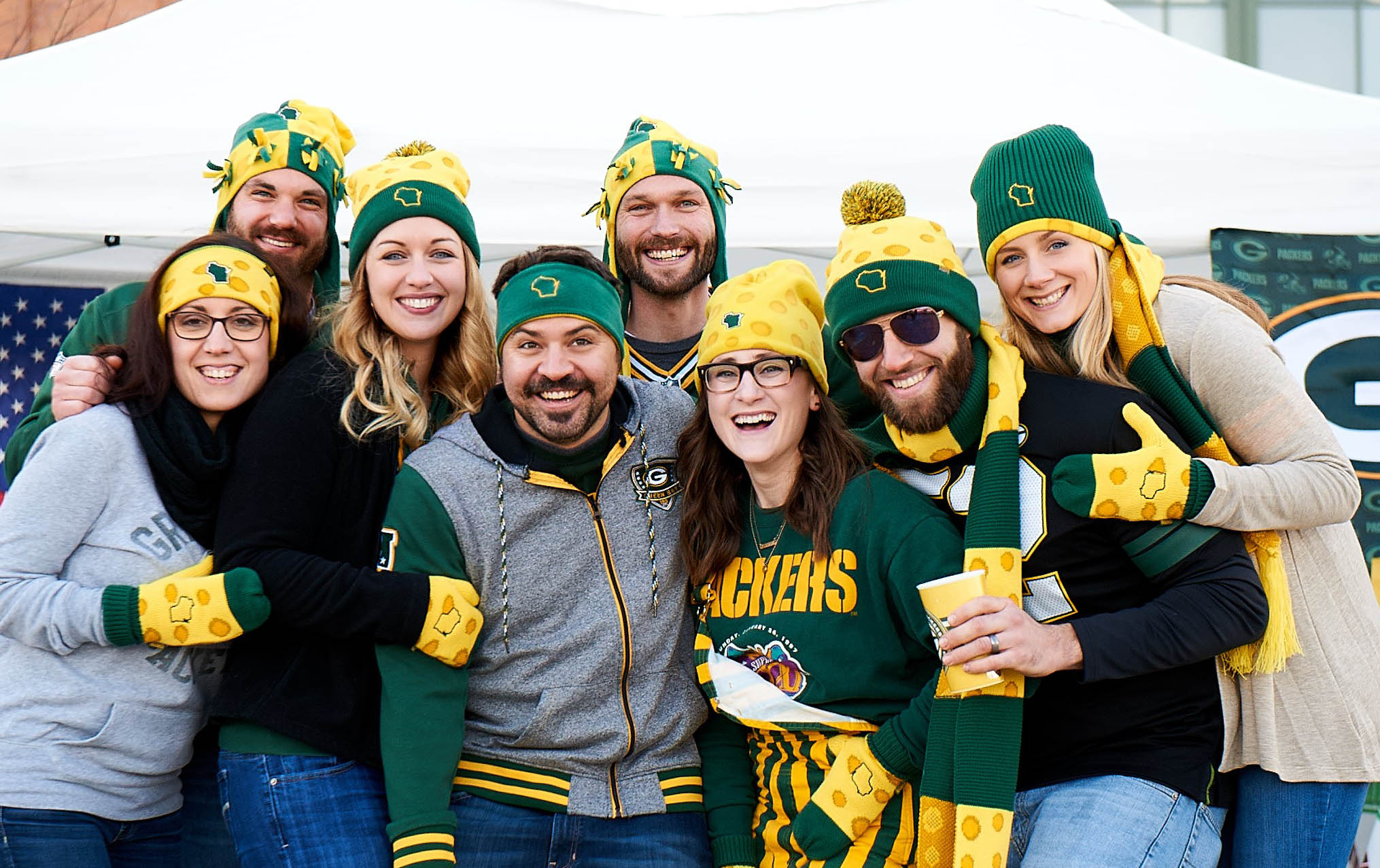 Unique knit accessories for Packer fans. | Cheese Knits