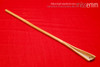 Handmade bdsm toys | Rattan cane | By kink artisan Miss Emm | The cane shaft is rattan cane and the handle has been handcrafted from ipê-amarelo-da-serra with brass details.