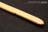 Unique spanking toys | Rattan pane (flat bladed cane) | By kink artisan Miss Emm | The shaft is made from rattan cane and the handle has been handcrafted from purpleheart with aluminium details.