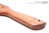 Unique handcrafted spanking toys | Wooden paddle | By kink artisan Miss Emm | Made from myrtle with brass details.