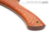 Unique handcrafted spanking toys | Wooden paddle | By kink artisan Miss Emm | Made from silky oak with brass details.