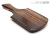 Unique spanking toys | Wood & rope paddle | By kink artisan Miss Emm | Made from wenge and tossa jute, this rainbow rope paddle has brass fittings, anodised alumnium screws and a Danish oil finish. It is a heavy and thuddy spanking implement, perfect for some seriously stylish impact play.