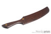 Unique kink toys | Large wood spanking paddle | by kink artisan toymaker Miss Emm | This machete styled spanking paddle is made from wenge with brass details. It is waiting to take pride of place in your kink toybox.