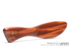 Unique bdsm toys | OTK spanking paddle | By fetish artisan Miss Emm | This stunning over the knee spanking paddle is made from a highly figured piece of Fijian plantation grown mahogany. It's the perfect kink toy for your kink toybox and small enough to take with you to a party, fetish club, dungeon, or hotel room.