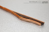 Unique handcrafted bdsm toys | Rattan spanking cane | By kink artisan Miss Emm | Made from rattan and black palm with brass details. If you like your kink toys unique, stylish, and functional then a Miss Emm cane will make the perfect addition to your collection.