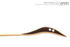 Unique handcrafted bdsm toys | Rattan spanking cane | By kink artisan Miss Emm | The shaft is rattan cane and the handle has been handcrafted from wenge with brass details.