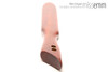 Unique handcrafted bdsm toys | Wooden spanking paddle | By kink artisan Miss Emm | Made from river red gum with brass details.