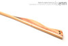 Unique handcrafted bdsm toys | Rattan spanking cane | By kink artisan Miss Emm | The shaft is rattan cane and the handle has been handcrafted from camphor laurel with brass details.