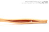 Unique handcrafted bdsm toys | Rattan spanking pane (flat bladed cane) | By kink artisan Miss Emm | The shaft is made from rattan cane and the handle has been handcrafted from Australian rosewood with brass details.
