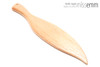 Unique handcrafted bdsm toys | Wooden spanking paddle | By kink artisan Miss Emm | Made from Pacific maple with brass details.