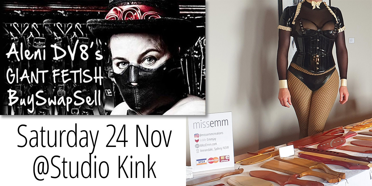 All the stalls at Aleni DV8's Giant FETISH Buy Swap Sell Day