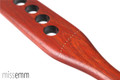 Wood spanking paddle with holes- African Padauk